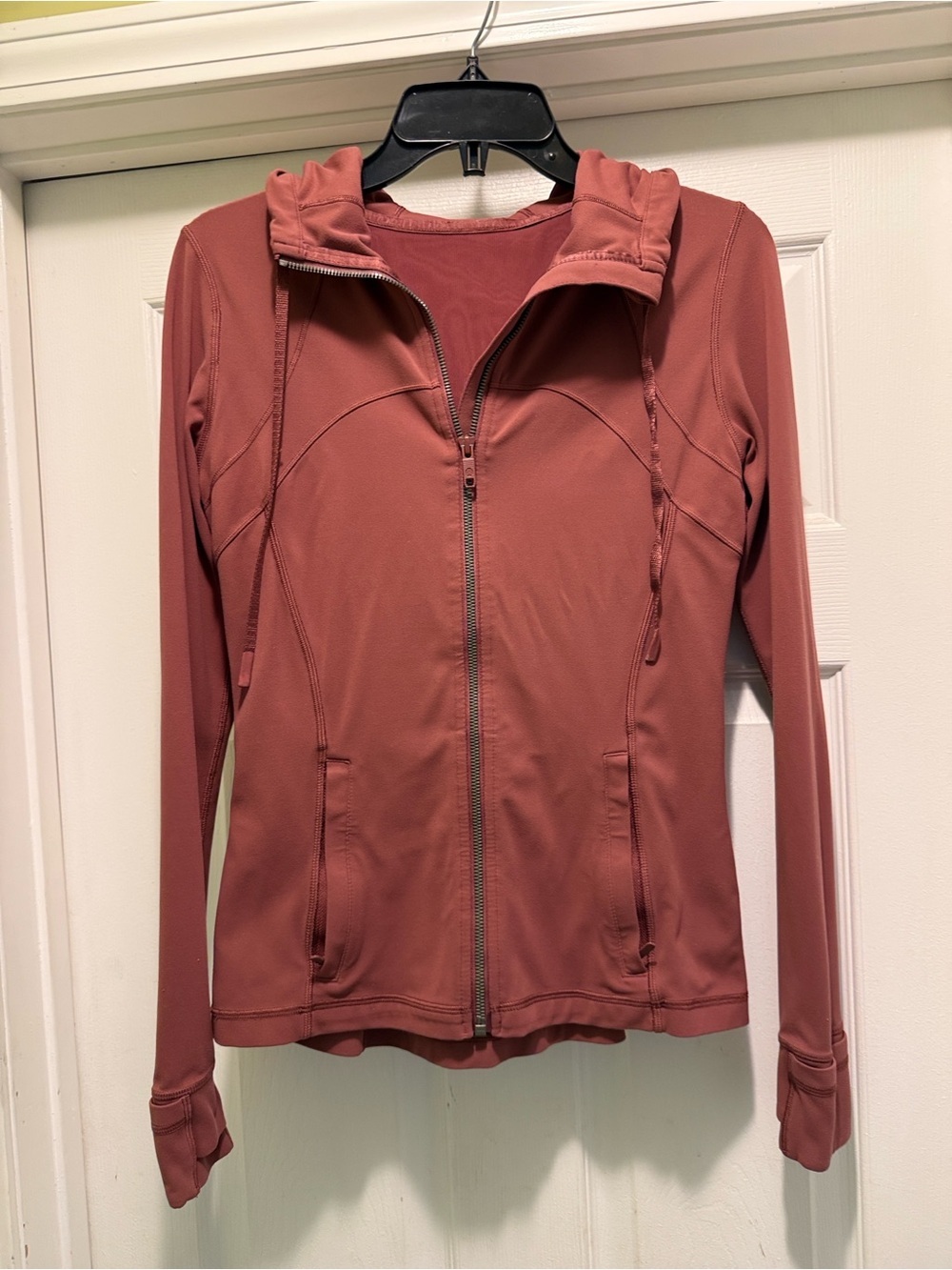 Lululemon Hooded Define Jacket Nulu Size 8 Rosewood